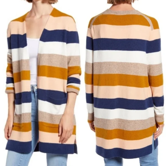 Madewell Kent Stripe Cardigan - Picture 2 of 9